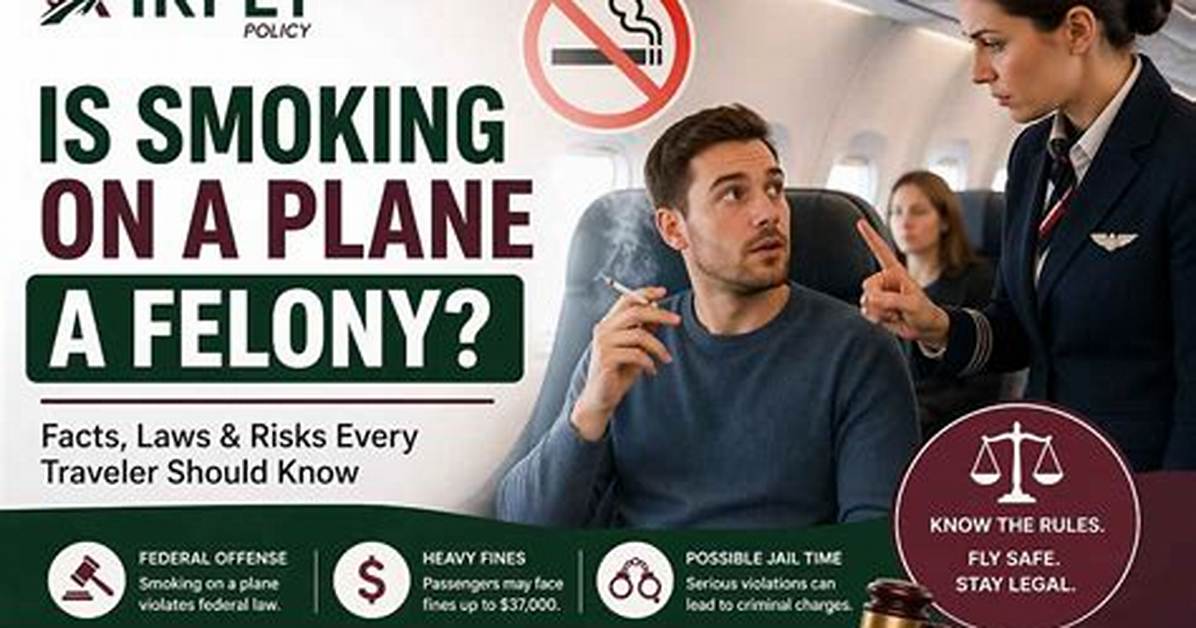 Is Smoking on a Plane a Felony?
