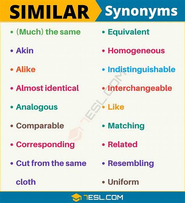 Is There a Word for Similar but Different?