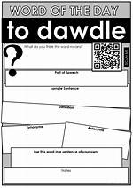 Is There Such a Word as Dawdle?