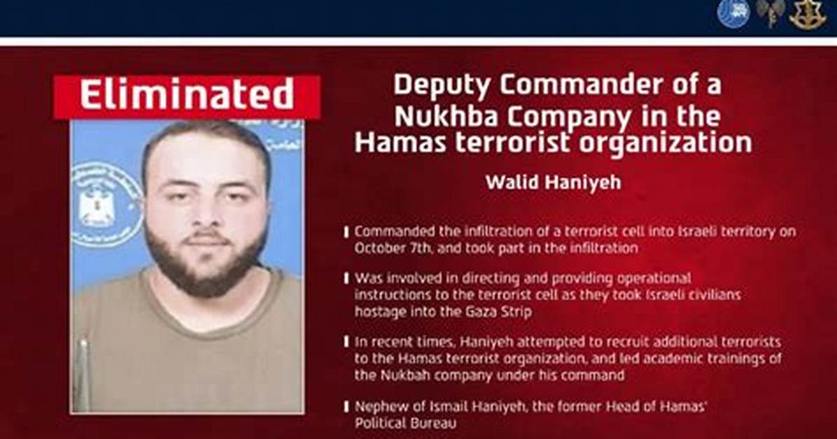 Ismail Haniyeh Brother Name Nephew And