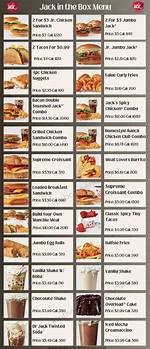 Jack's Menu and Prices - Sarkariresult