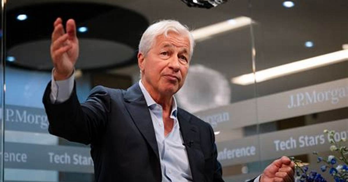 Jamie Dimon Ceo of Jpmorgan Chase Ties The