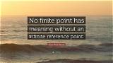Jean-Paul Sartre: 'No Finite Point Has Meaning Without an Infinite Reference Point.'