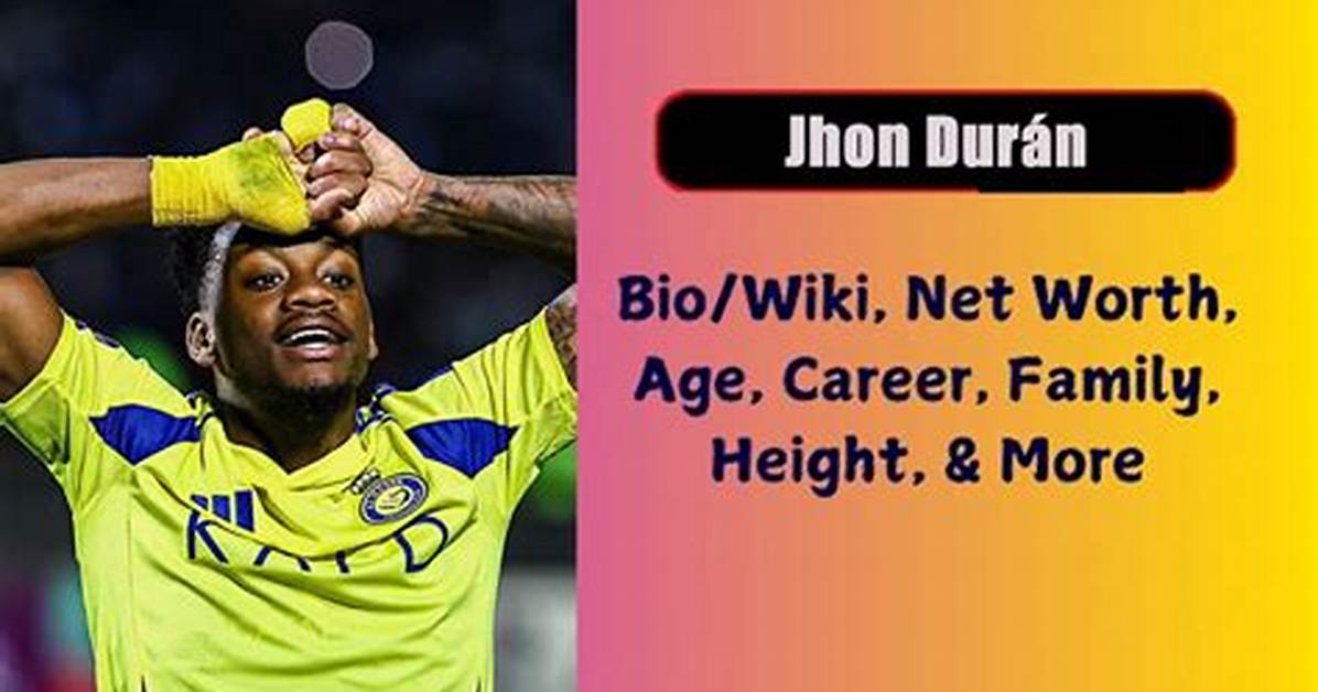 Jhon Duran Height, Weight, Net Worth, Age, Birthday, Wikipedia, Who, Instagram, Biography