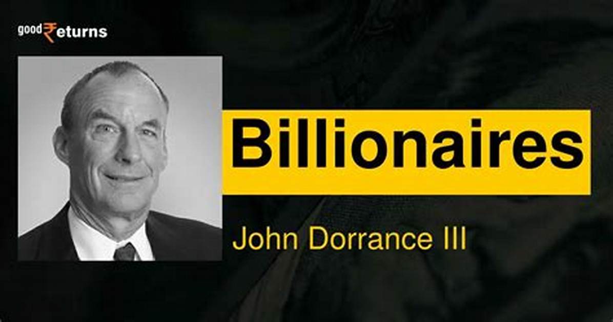John Dorrance Iii S Net Worth Biography Career Awards Fact And
