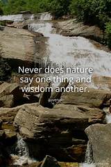 Juvenal: 'Never Does Nature Say One Thing and Wisdom Another.'