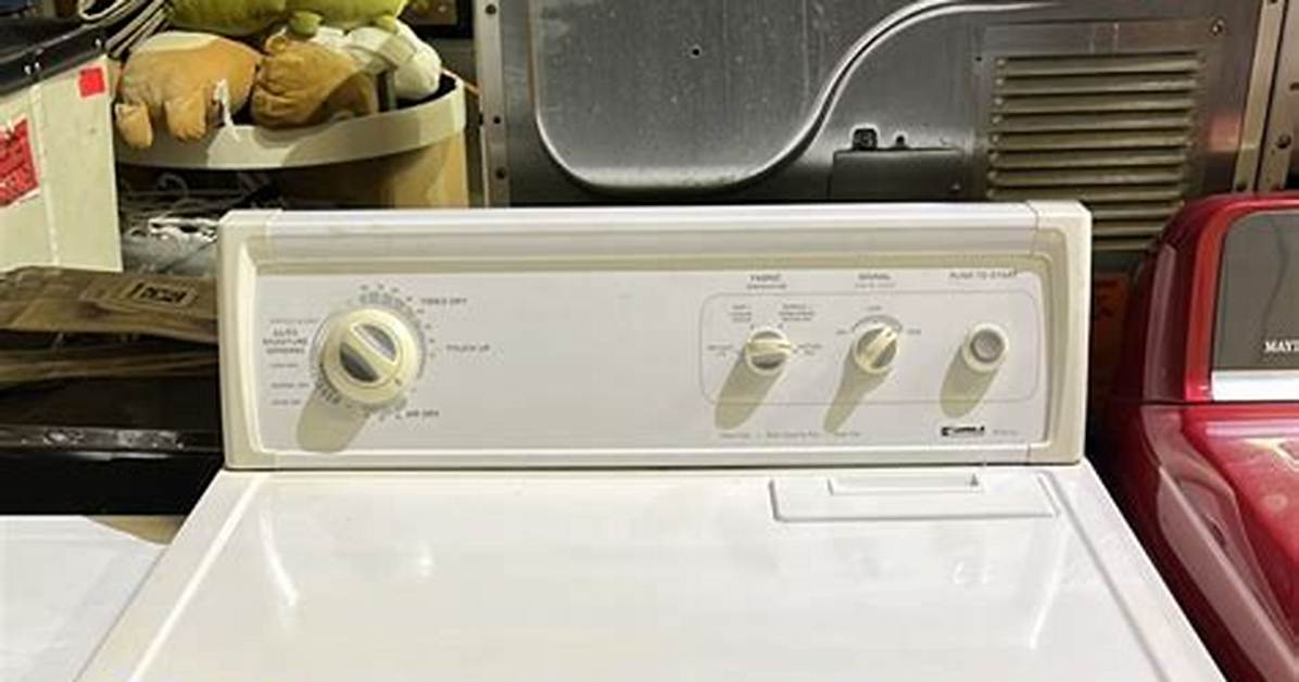 Kenmore 80 Series Dryer Capacity
