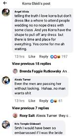 Korra Obidi Comes Under Fire over Her Choice of Outfit to a Wedding in United States