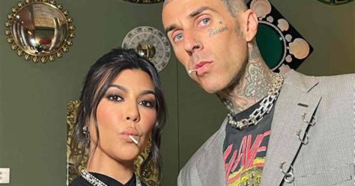 Kourtney Kardashian Preps for Travis Barker’s Blink-182 in Black Fishnet Dress: ‘Ready to Mosh’