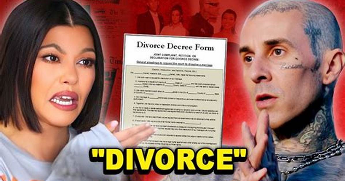 Kourtney Kardashian & Travis Barker Divorce? Details