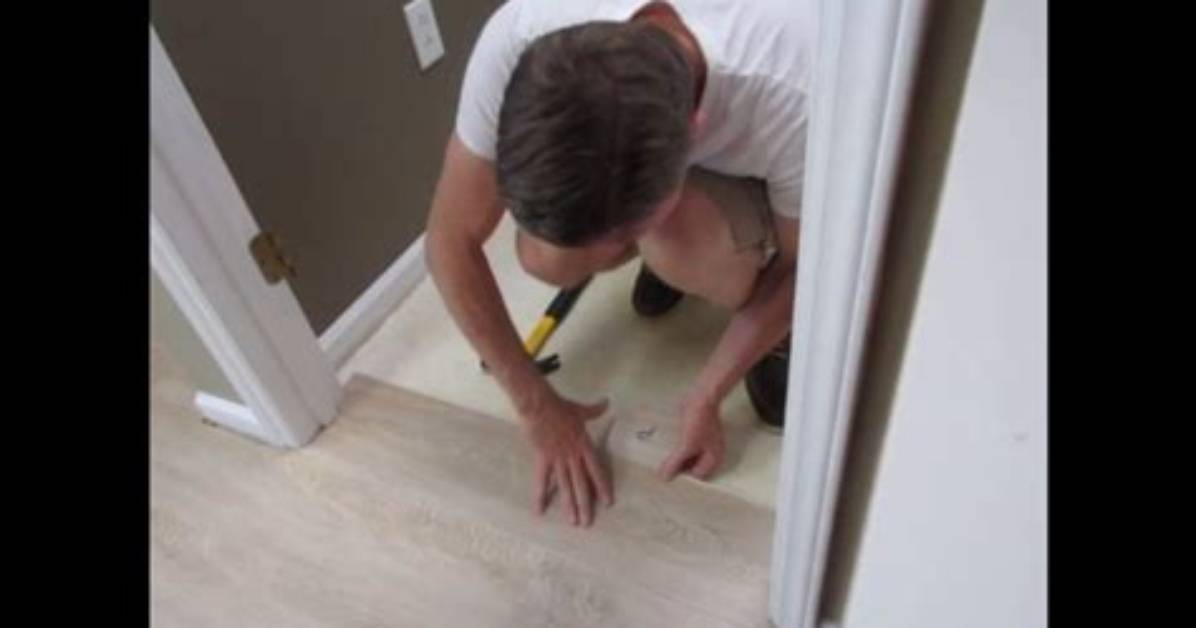 Laying Vinyl Flooring Around Door Frames