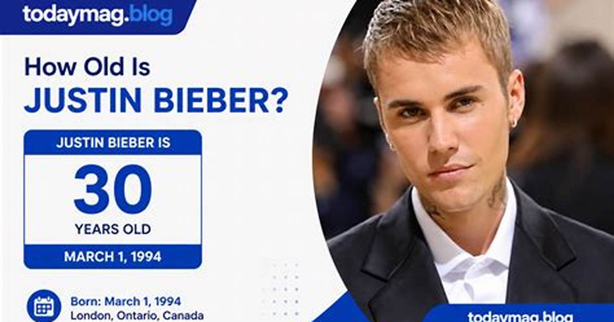 Learn the True Age of Justin Bieber: Uncovering the Mystery