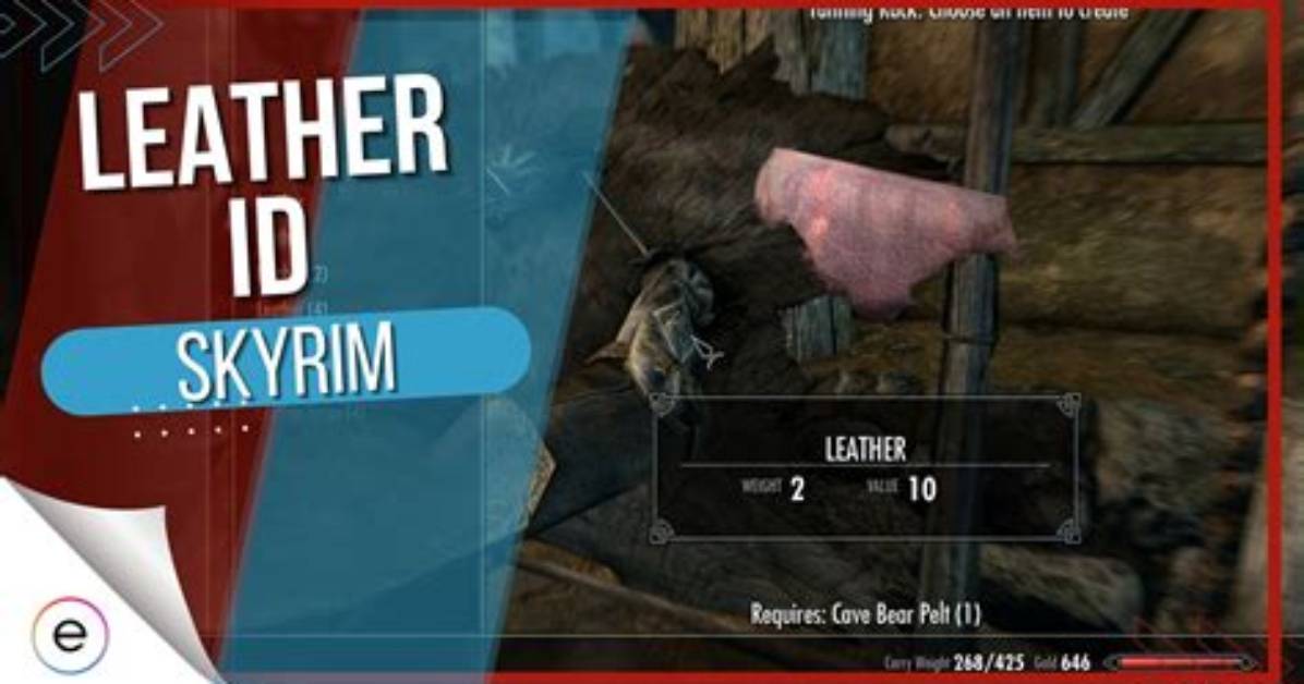 Leather Id Skyrim: Your Ultimate Guide to Crafting and Survival