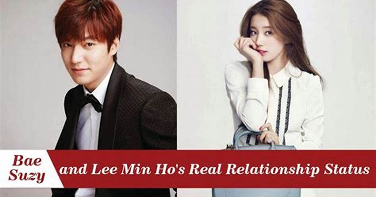 Lee Min Ho S Relationship Status Is the Heartthrob Finally
