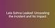 Lela Sohna Leaks: the Untold Story and What You Need to Know