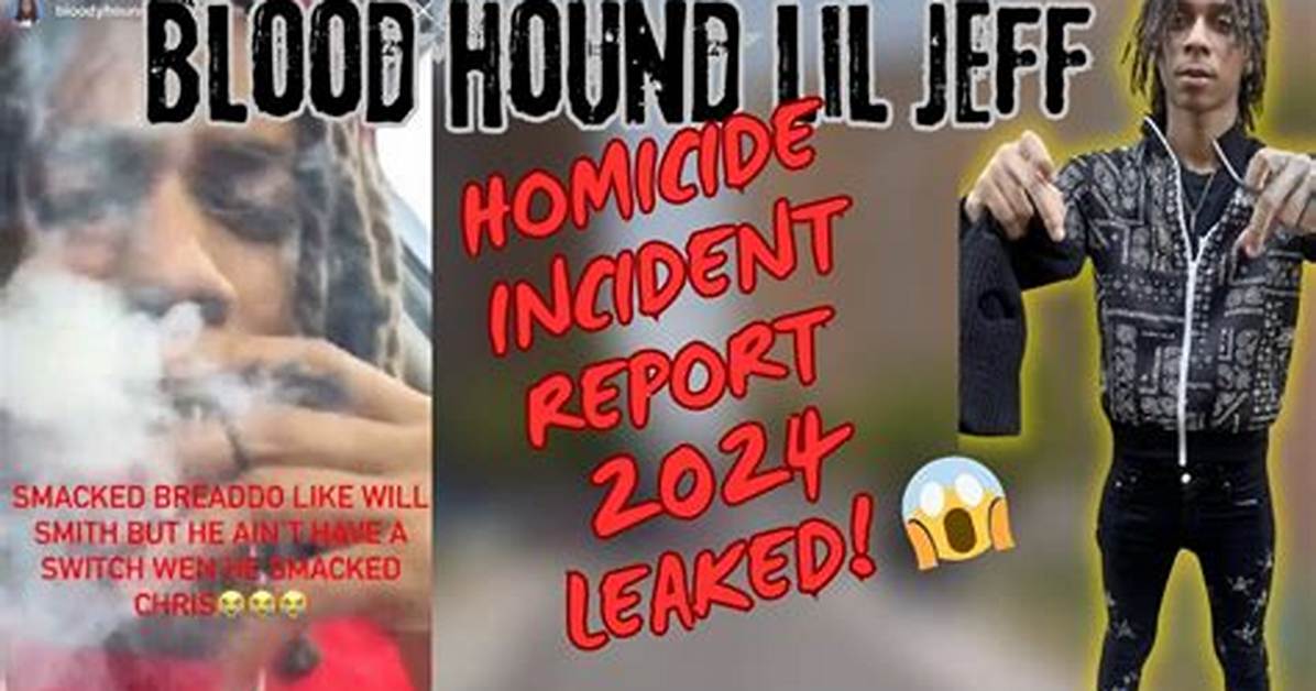 Lil Jeff Bloodhound Autopsy Picture - Disturbing Images?
