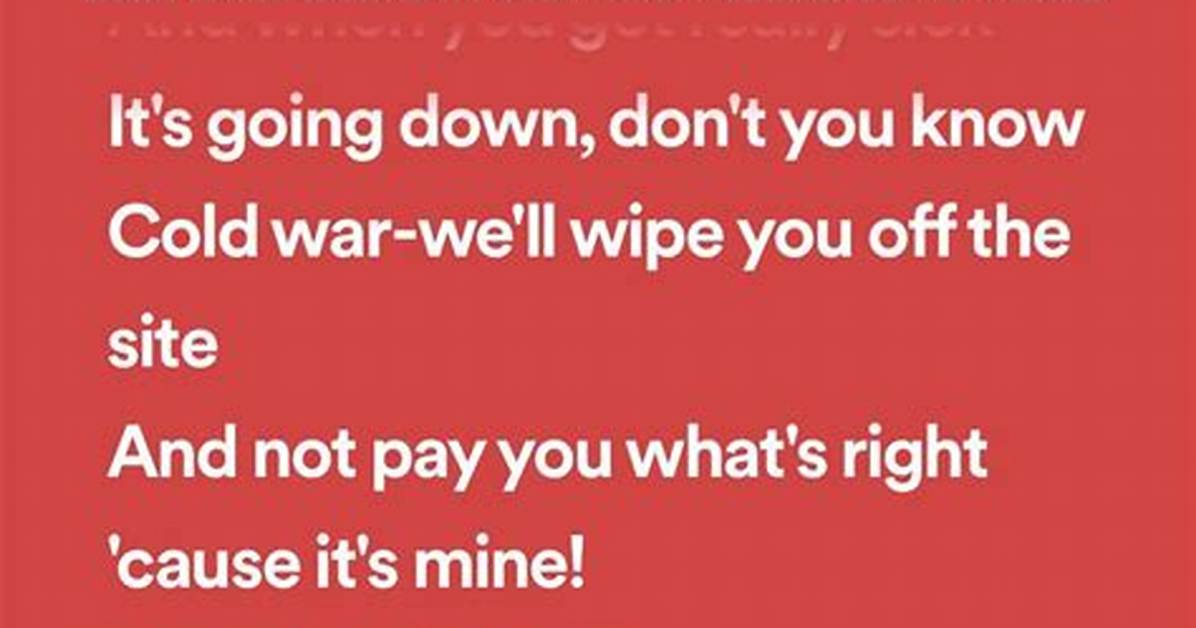 Lyrics Translations of Go to War By