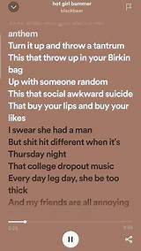 Lyrics & Translations of Hot Girl Bummer by Blackbear