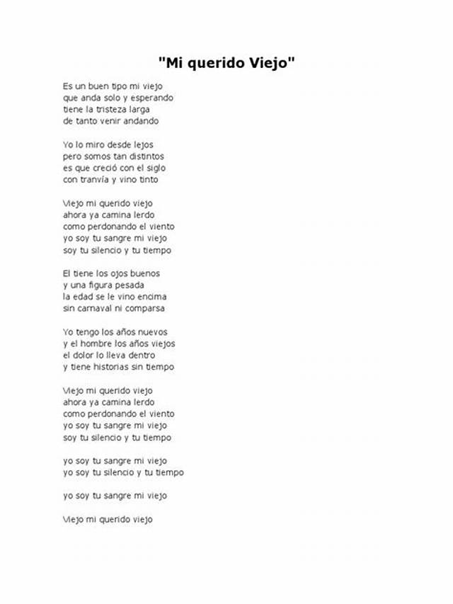 Lyrics & Translations of Mi Viejo / Recordando a Mi Padre by Eva Ayllón