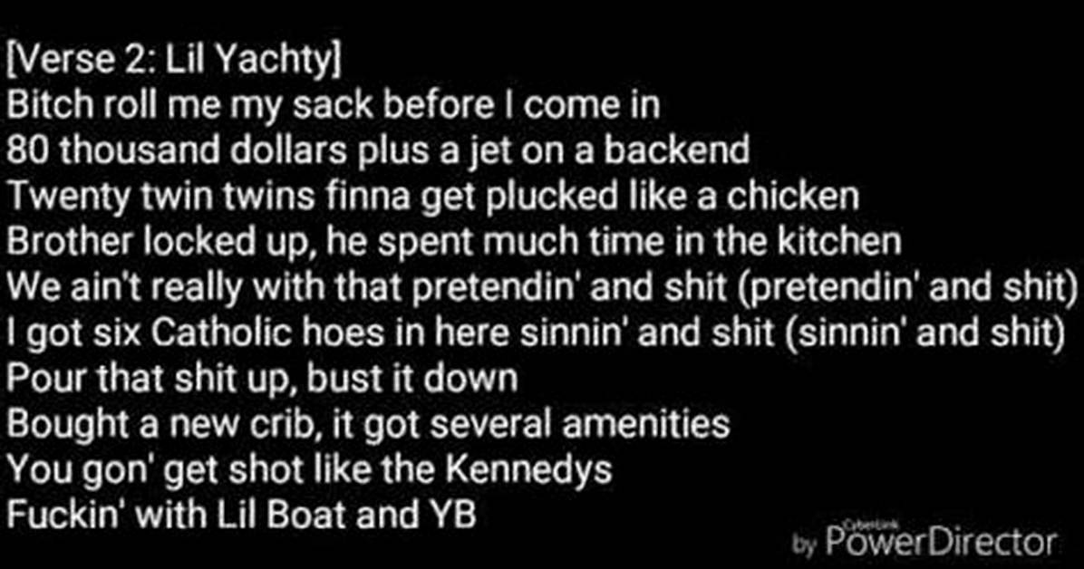 Lyrics Translations of Nbayoungboat by Lil Yachty Youngboy Never