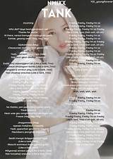 Lyrics & Translations of Tank by Nmixx