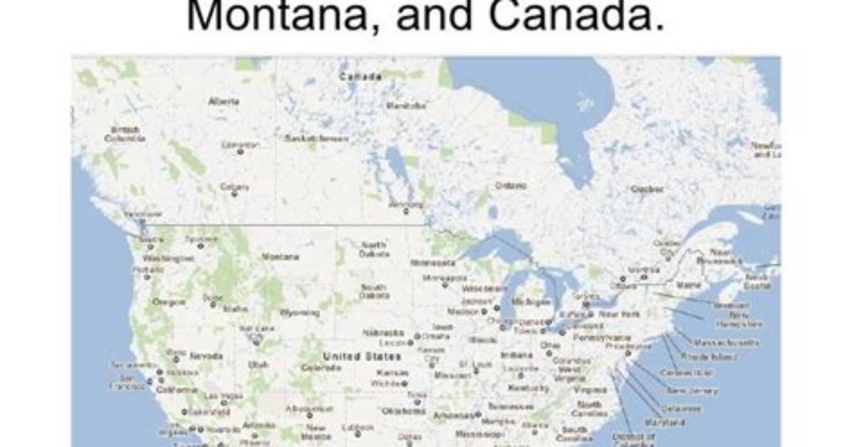 Map of Where T Rex Lived