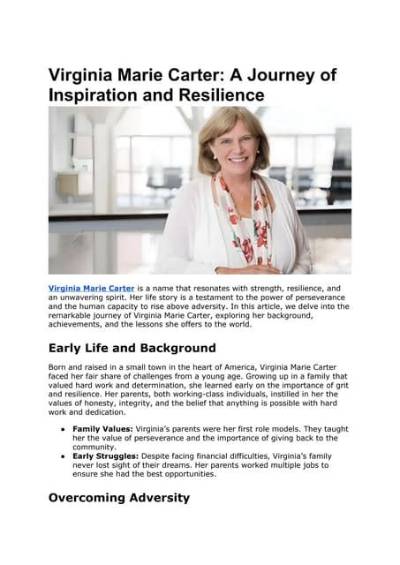 Marie Hartter: the Inspiring Journey of a Visionary Artist