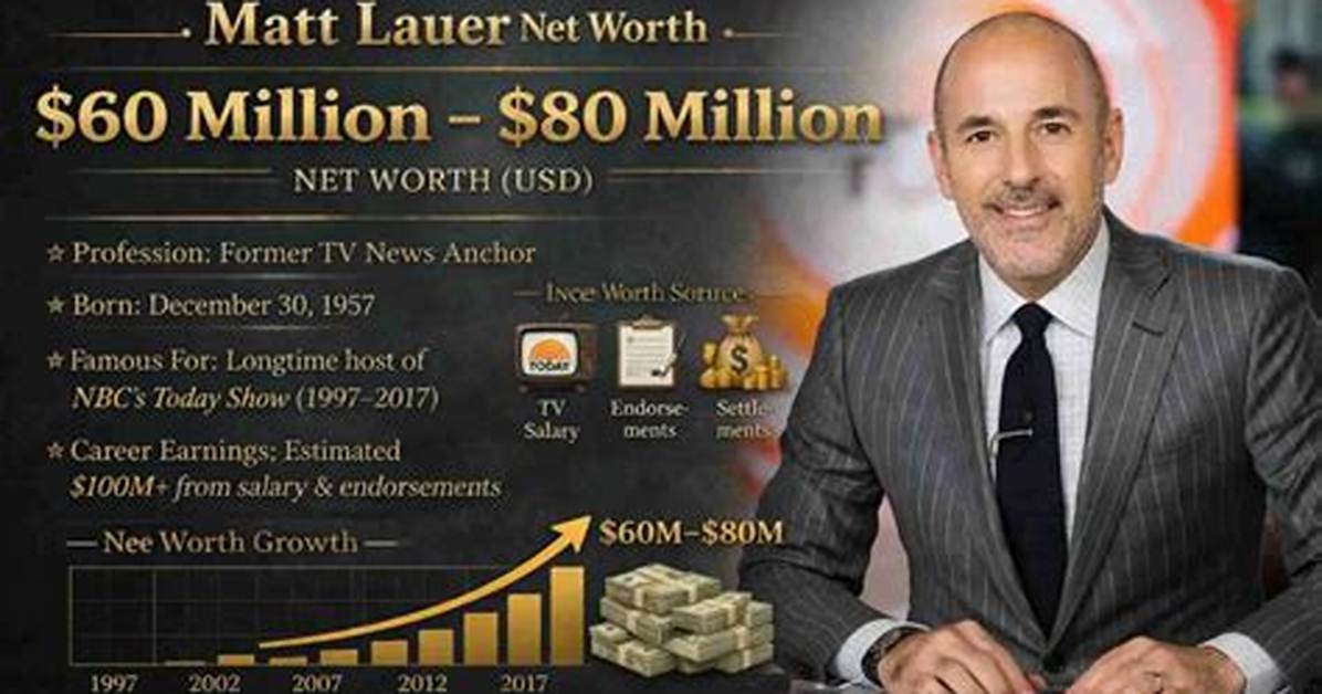 Matt Lauer S Impressive Net Worth a Journey Of