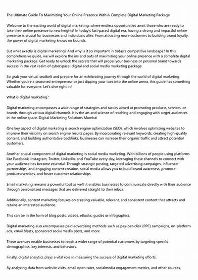 Maximizing Your Online Presence: the Ultimate Guide to Search Engine Copywriting Services