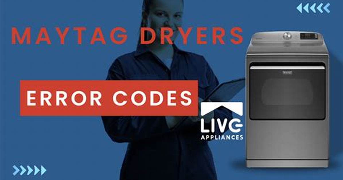 Maytag Dryer E3 Error