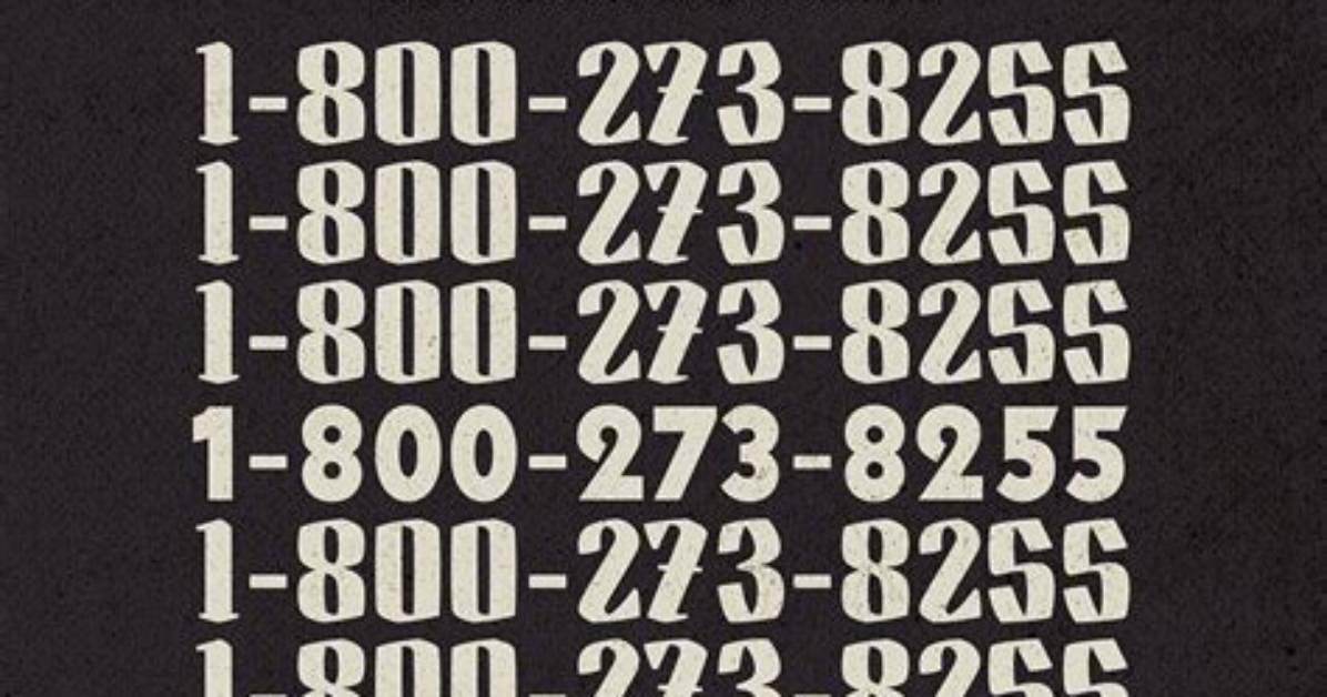 Meaning of 1 800 273 8255 By
