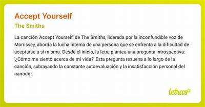 Meaning of Accept Yourself by the Smiths