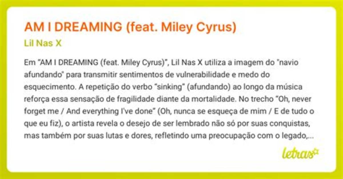 Meaning of Am I Dreaming by Miley