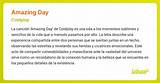 Meaning of Amazing Day by Coldplay
