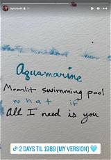Meaning of Aquamarine, Moonlit Swimmin' Pool