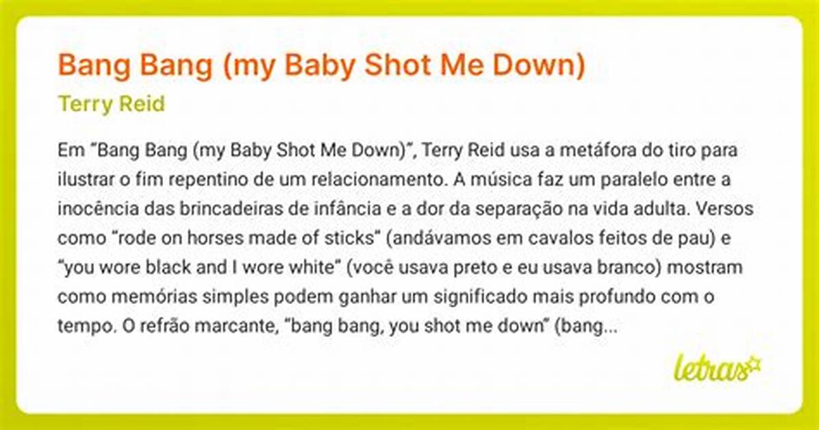Meaning of Bang Bang My Baby Shot Me Down by Frank