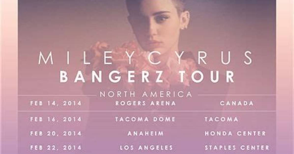 Meaning of Bangerz Tour Dates by Miley