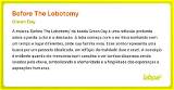 Meaning of Before the Lobotomy by Green Day