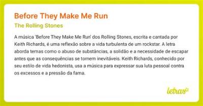 Meaning of Before They Make Me Run by the Rolling Stones