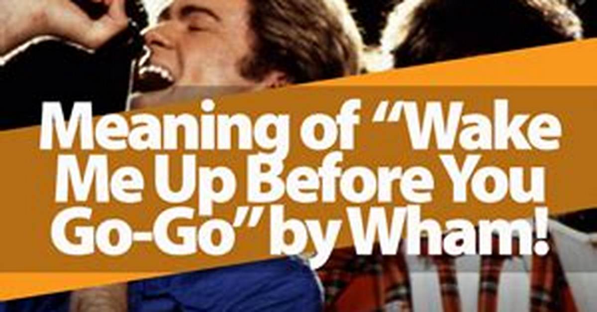 Meaning of Before You Go Wake Me up by Chris