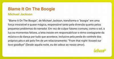 Meaning of Blame It on the Boogie by Michael Jackson