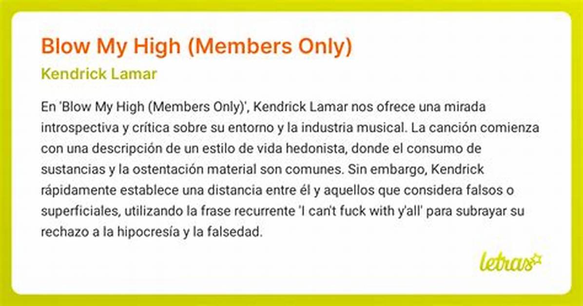 Meaning of Blow My High by Meek