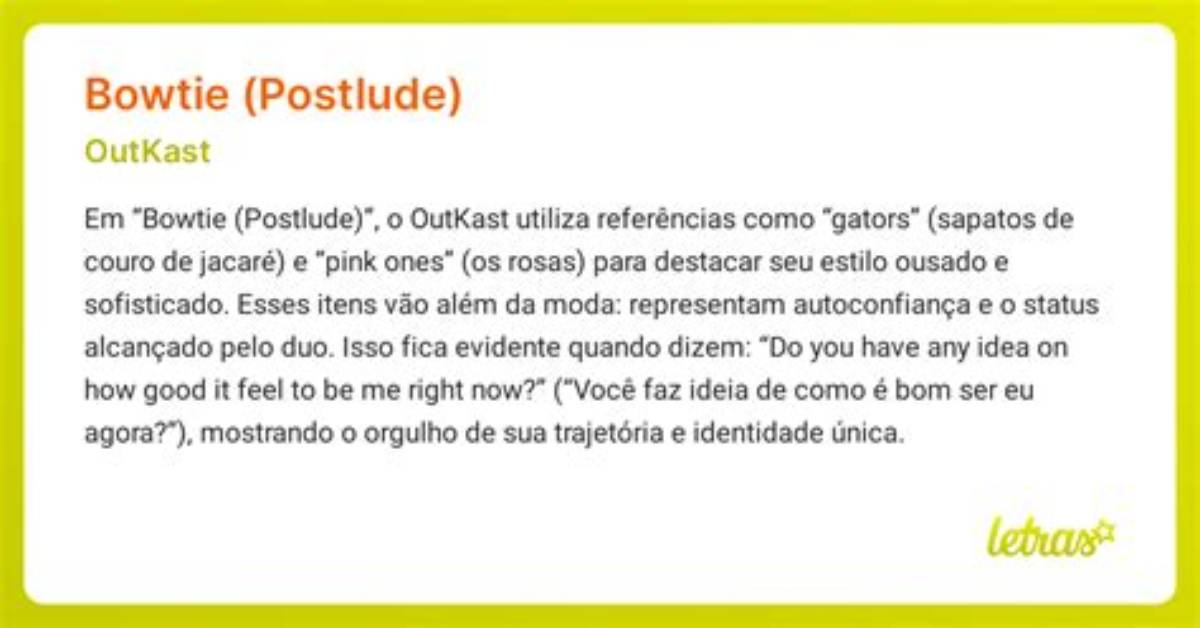 Meaning of Bowtie by Outkast