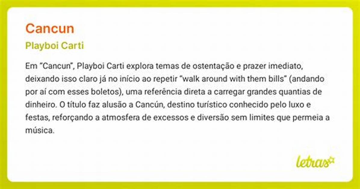 Meaning of Cancun by Playboi