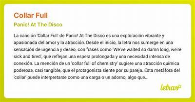 Meaning of Collar Full by Panic! at the Disco