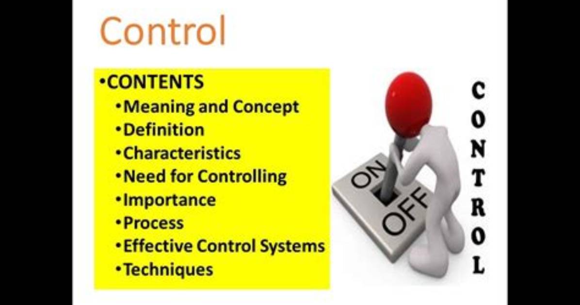 Meaning of Control By