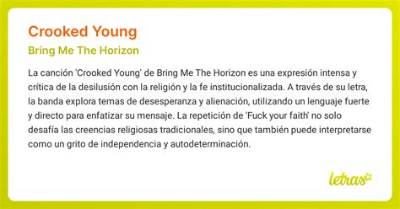 Meaning of Crooked Young by Bring Me the Horizon