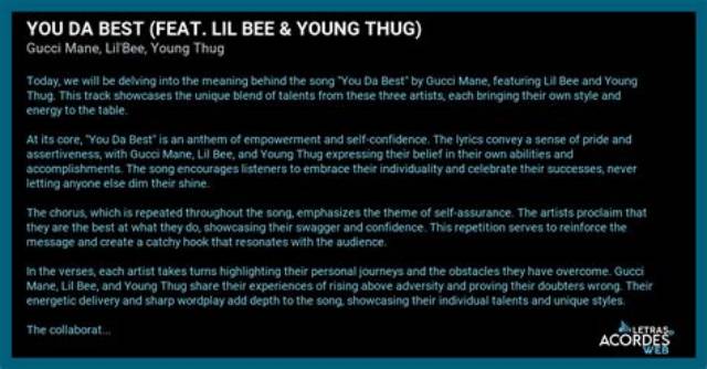 Meaning of Da Da Da by Lil Wayne