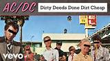 Meaning of Dirty Deeds Done Dirt Cheap by Ac/Dc