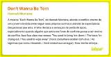 Meaning of Don’t Wanna Be Torn by Miley Cyrus